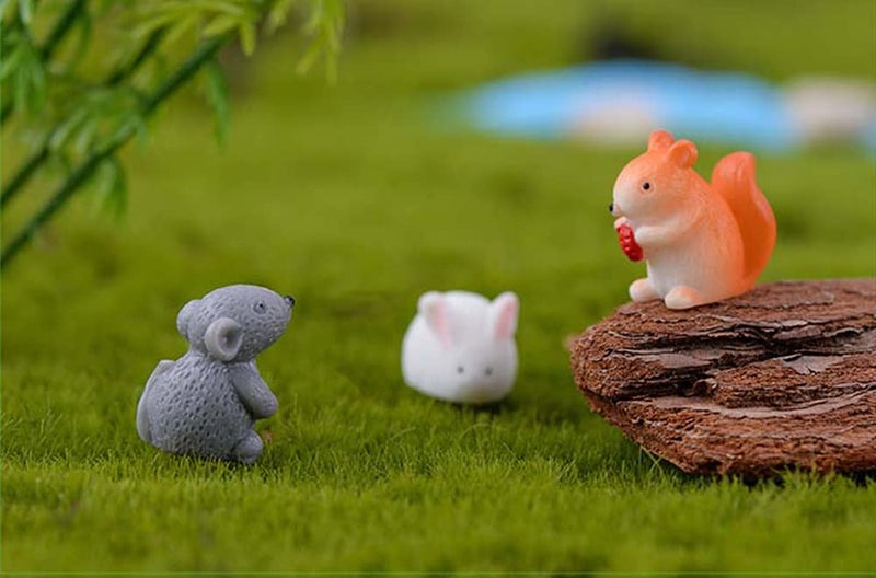 TANOMA Small Animals Miniature Fairy Garden Accessories Micro Landscape Pots Bonsai Craft Decor 5PCS - Image 3
